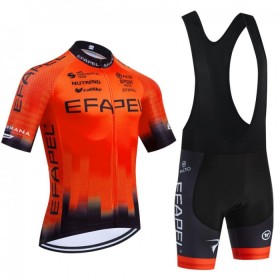 Fietskleding (Fietsshirt + Korte Koersbroek) 2024 Efapel - Oranje